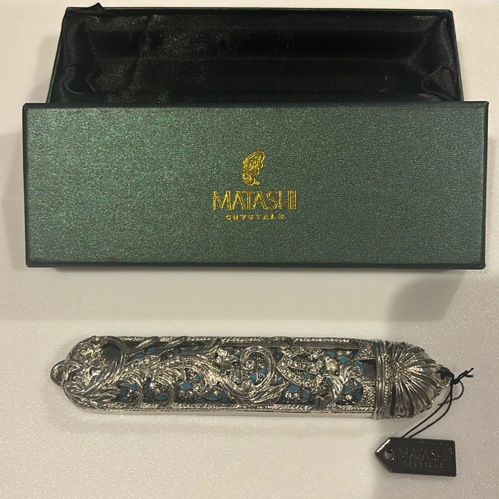 Matashi 5.5" Hand Painted Enamel Mezuzah